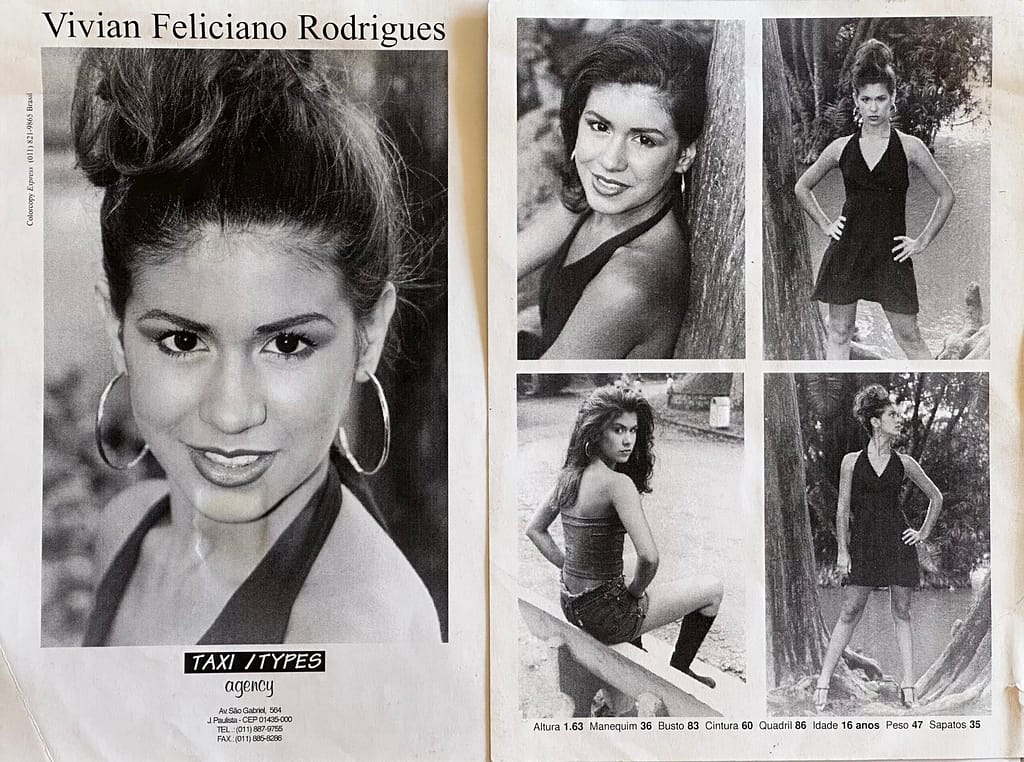 "Mi Historia: 1998, Brasil y el Despegue Profesional en Baile, Animación y TV" modelo publicitária
